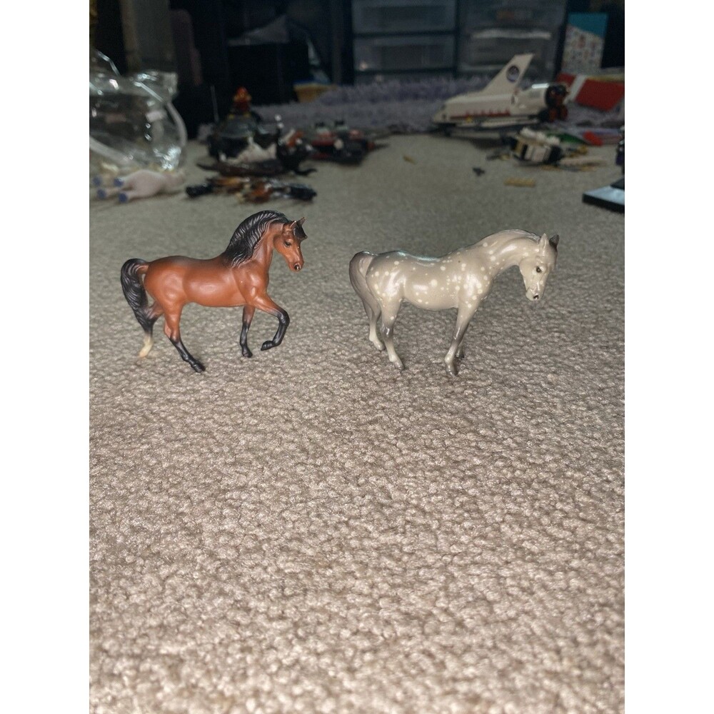 Vintage Breyer Stablemates Lot G1 Arabian Mare & Morgan Stallion Size 1:32